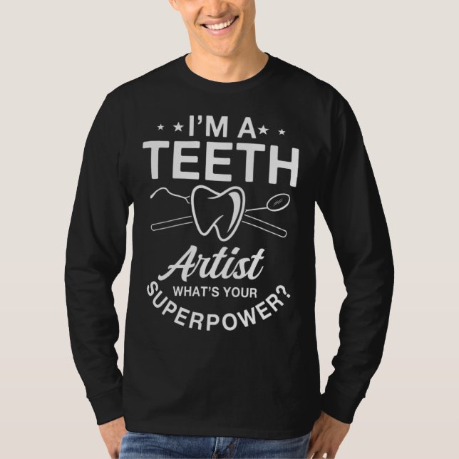 T-shirt Dental Technician Saying Dental Technologist (Devant)