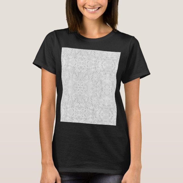T-shirt Dentelle blanche tombante (Devant)