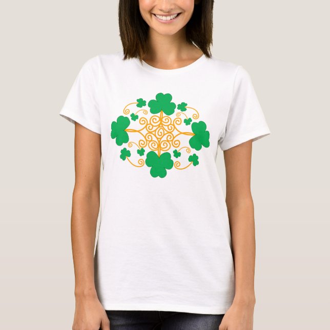 T-shirt Dentelle de shamrock (Devant)