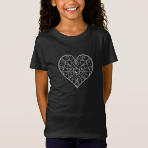 T-Shirt Dentelle en céramique Noir