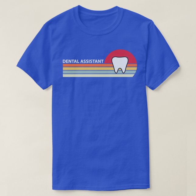 T-shirt Dentist Cadeau Retro Style Dental Assistant Cadeau (Design devant)