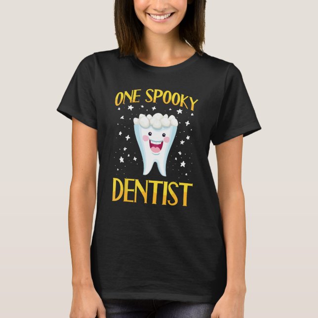 T-shirt Dentist Halloween Trick Or Treat Dental Assistant  (Devant)