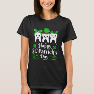 T-shirt Dentist Happy Jour de la Saint Patrick Dental Assi
