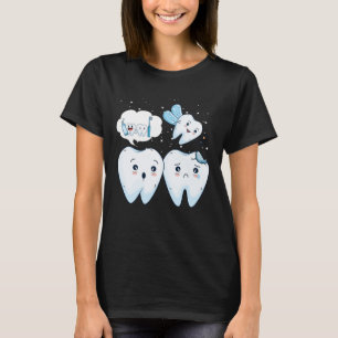 T-shirt Dentist Happy Teeth Cute Fairy Dental Assistant