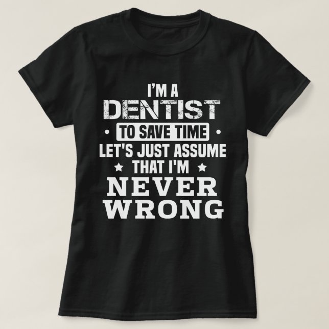 T-shirt Dentiste (Design devant)