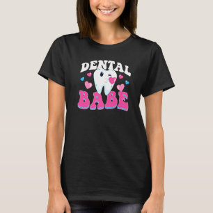 T-shirt Dentiste Dental Assistant Hygiéniste Coeur dentair