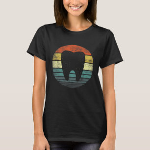 T-shirt Dentiste Dental Assistant Hygiéniste Retro Molar T