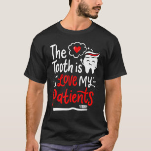 T-shirt Dentiste Dental Hygiéniste Amour