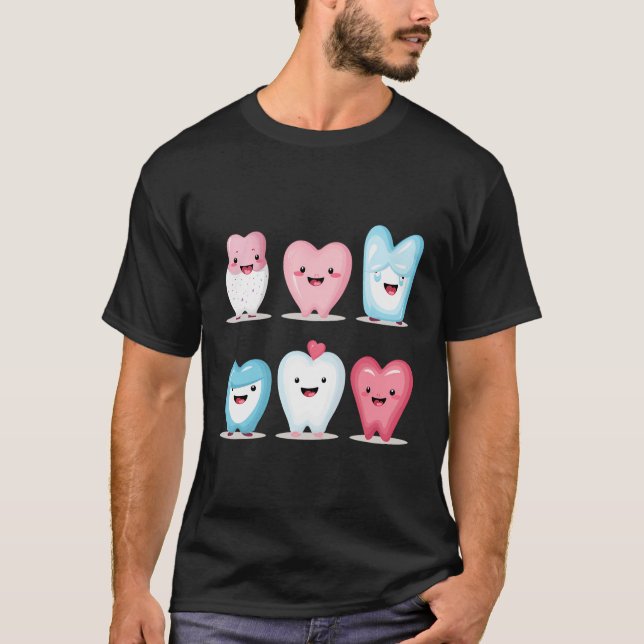 T-shirt Dentiste Dentiste Dentelle Dentelle Squad Amour Va (Devant)