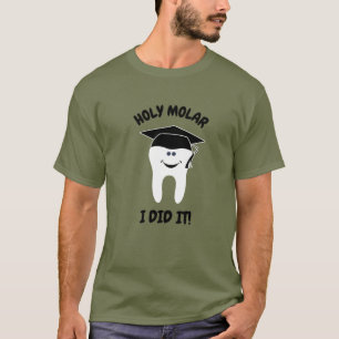 T-shirt Dentiste Diplômé Saint Molaire Je L'Ai Fait Drôle