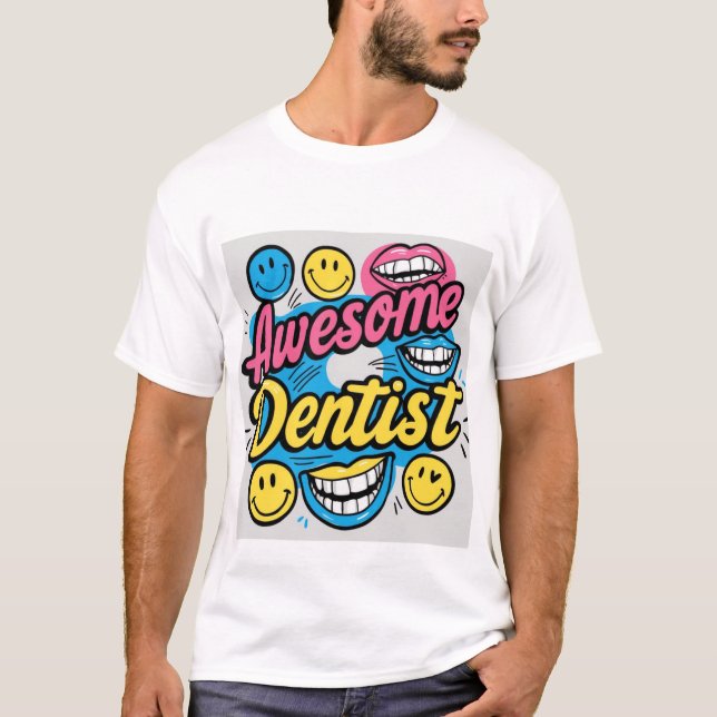 T-shirt Dentiste génial merci (Devant)