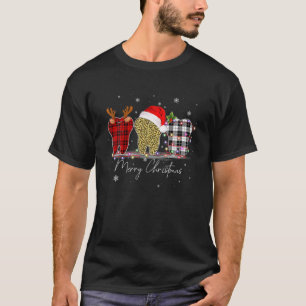 T-shirt Dentiste Noël drôle Léopard Plaid Toths Denta