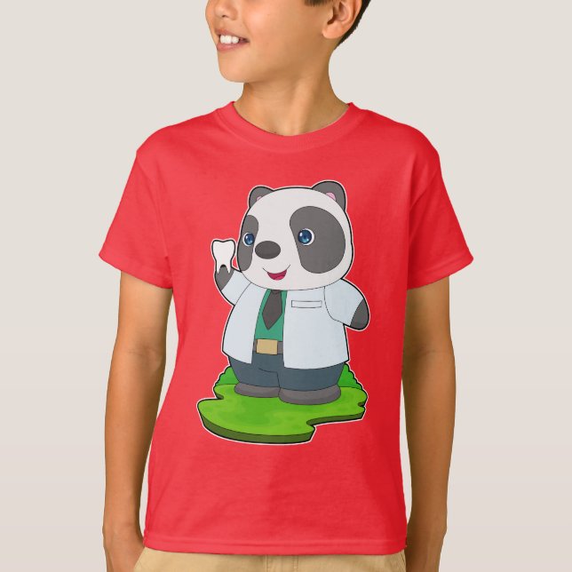 T-shirt Dentiste Panda (Devant)