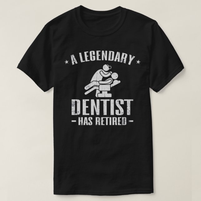 T-shirt Dentiste retraité (Design devant)