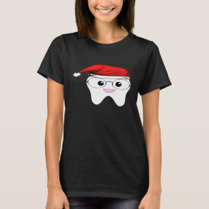 T-shirt dentisterie de Noël pour dentisterie blanche
