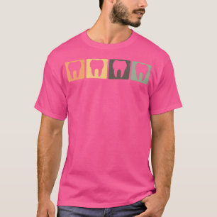 T-shirt Dentistry Retro Tooth Dental Medicine Dentist Gift