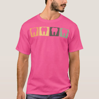 T-shirt Dentistry Retro Tooth Dental Medicine Dentist Gift
