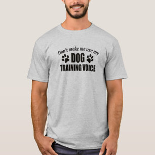 T-shirt d'entraîneur de chien des hommes