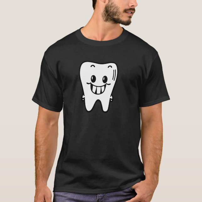 T-shirt dents amusantes (Devant)