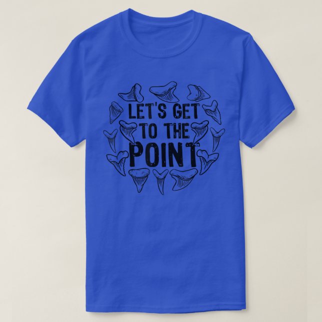 T-shirt Dents de requin Chasseur de fossiles Paléontologue (Design devant)