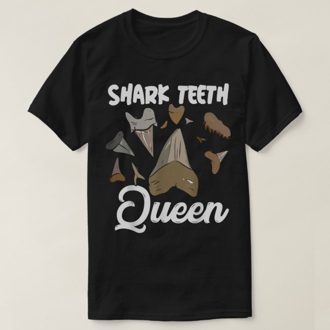 T-shirt Dents de requin Dents de requin Queen Collecte de  (Design devant)