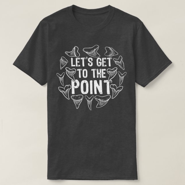 T-shirt Dents de requin fossile ramassant des fossiles cha (Design devant)