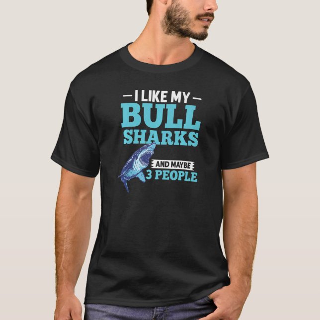 T-shirt Dents de requin taureau Océan animal (Devant)