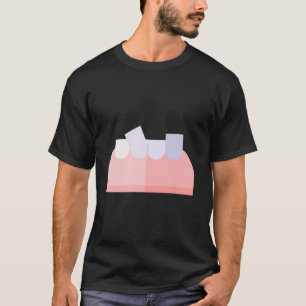T-shirt Dents de travers drôles