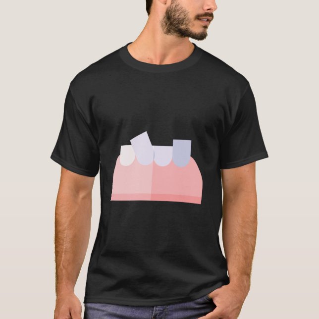 T-shirt Dents de travers drôles (Devant)