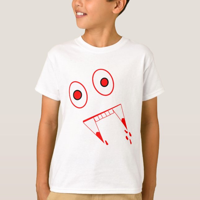 T-shirt Dents de vampire de Halloween (Devant)