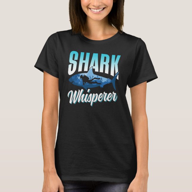 T-shirt Dents de Whisperer de requin Requins animaux (Devant)