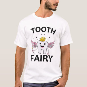 T-shirt Dents Fée Halloween Costume Cadeau Pour Femmes Fil
