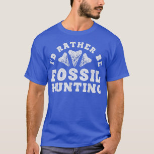 T-shirt Dents Fossil Id Plutôt Chasse Fossil Requin Aussi
