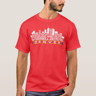 T-shirt Denver Basketball Team 23 joueurs Roster Denver Ci