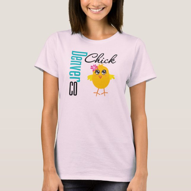 T-shirt Denver CO Chick (Devant)
