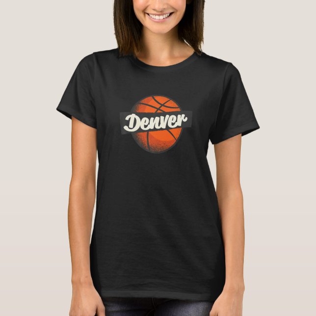 T-shirt Denver Hometown Basketball Player Sports (Devant)
