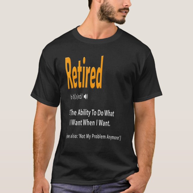 T-shirt Départ de retraite (Devant)