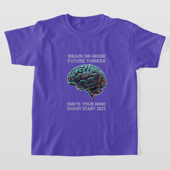 T-shirt Départ Intelligent 2025 "Allumez Votre Esprit" Éco (Poser)