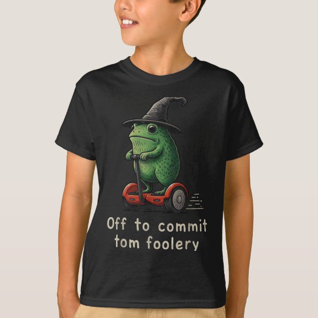 T-shirt Départ Pour Engager Tom Foolery Frog (Devant)