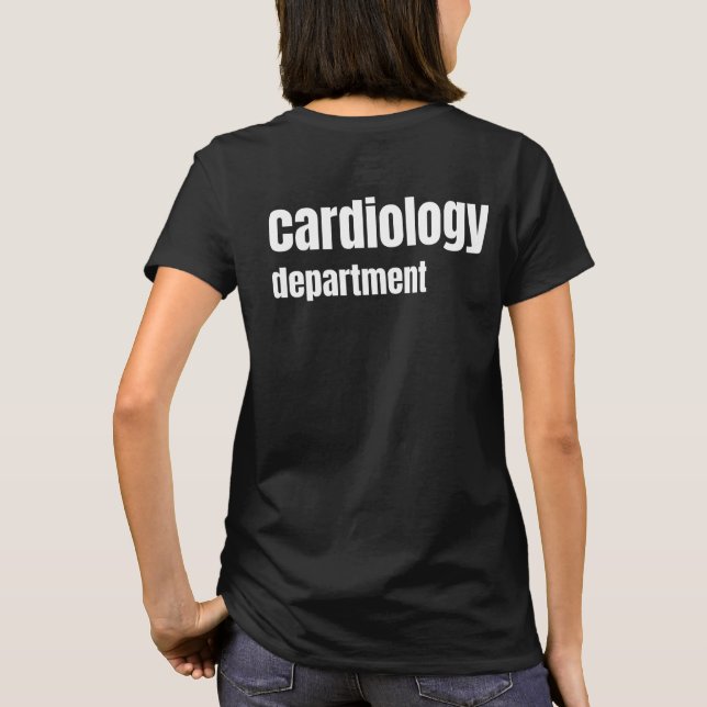 T-shirt Département de cardiologie Personnel employé (Dos)
