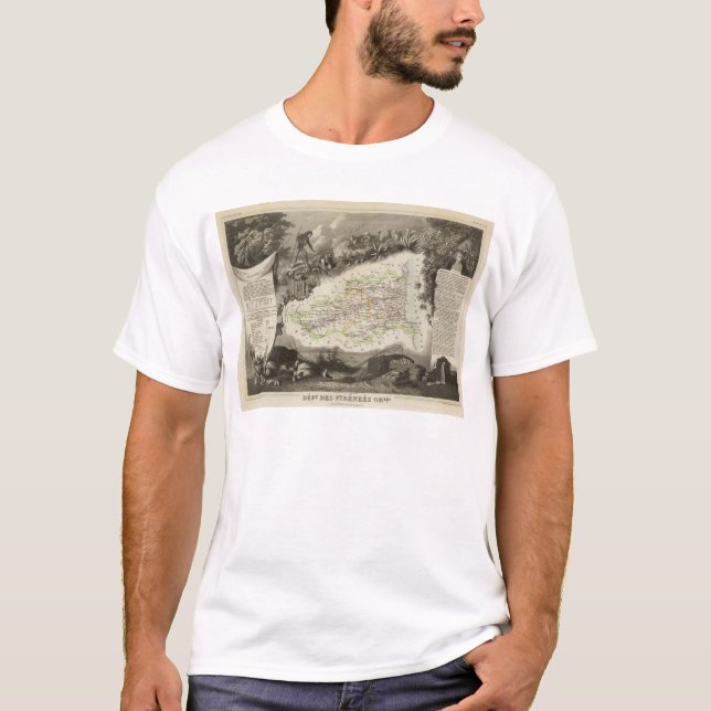 T-shirt Département de Pyrénées Orles (Devant)
