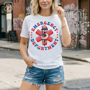 T-shirt Département d'urgence du 4 juillet Patriotique aux
