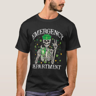 T-shirt Département d'urgence Skeleton ED ICU Nurse Patric