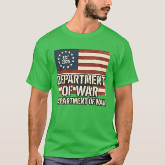 T-shirt Department of War Established 2025 Re-Established
