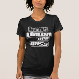 T-shirt Dépendant drum&bass de DnB de TAMBOUR et de BASSE