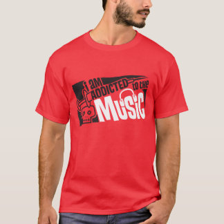 T-shirt dépendant en musique