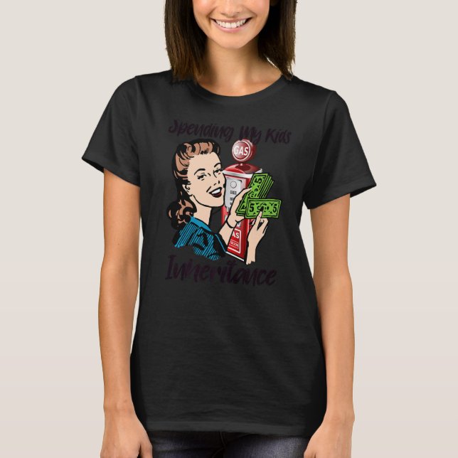 T-shirt Dépenser L'Héritage De Mes Enfants (Devant)