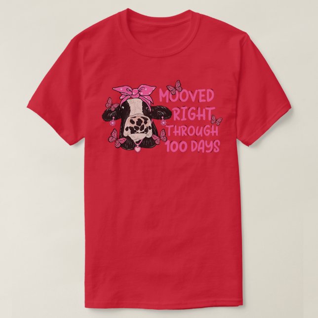 T-shirt Déplacé À Droite Sur 100 Jours (Design devant)