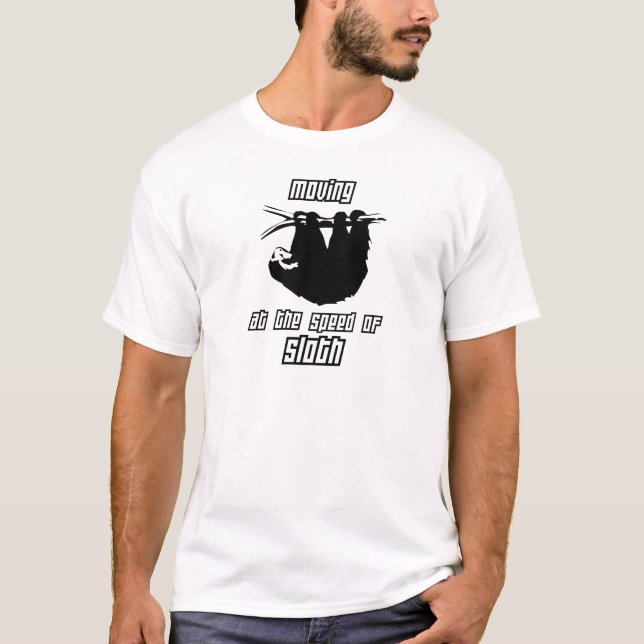 T-shirt Déplacement à la vitesse de la paresse (Devant)