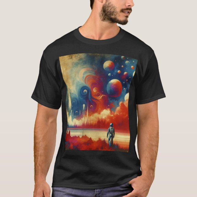 T-shirt Déplacement À Travers Le Paysage Du Rêve (Devant)